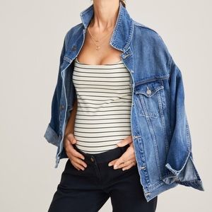 Current Elliott Hatch Denim Maternity Jean Jacket
